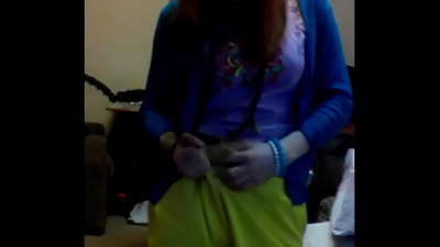 Tutup video melancap oleh Light Fairy berambut merah